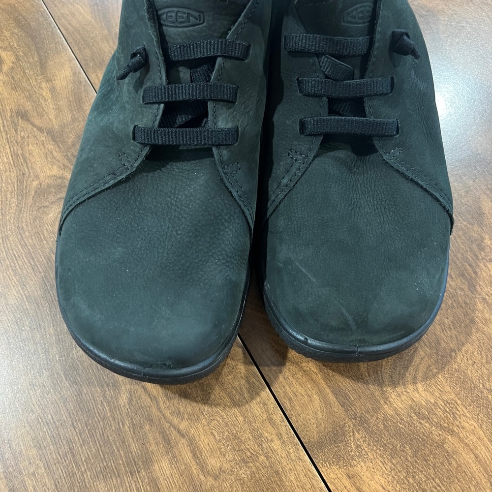 Keen Mosey Minimalist Chukka Black Leather Lace Up Ankle Boots Mens 11
